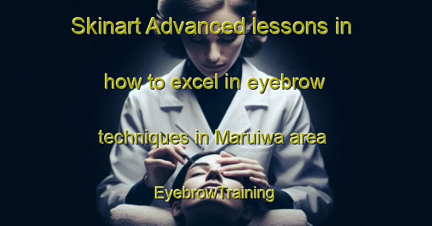 Skinart Advanced lessons in how to excel in eyebrow techniques in Maruiwa area | EyebrowTraining | EyebrowClasses | SkinartTraining-Japan