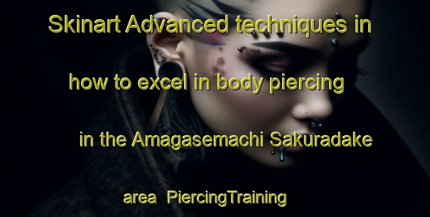 Skinart Advanced techniques in how to excel in body piercing in the Amagasemachi Sakuradake area | PiercingTraining | PiercingClasses | SkinartTraining-Japan
