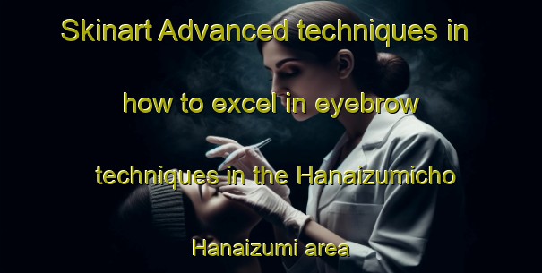Skinart Advanced techniques in how to excel in eyebrow techniques in the Hanaizumicho Hanaizumi area | EyebrowTraining | EyebrowClasses | SkinartTraining-Japan