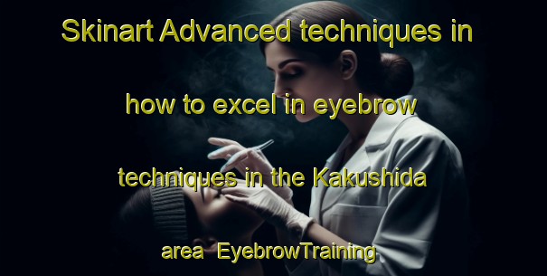Skinart Advanced techniques in how to excel in eyebrow techniques in the Kakushida area | EyebrowTraining | EyebrowClasses | SkinartTraining-Japan
