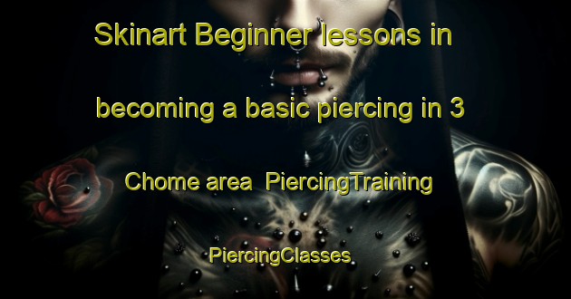 Skinart Beginner lessons in becoming a basic piercing in 3 Chome area | PiercingTraining | PiercingClasses | SkinartTraining-Japan