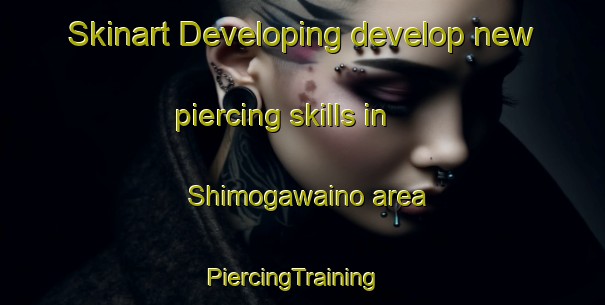 Skinart Developing develop new piercing skills in Shimogawaino area | PiercingTraining | PiercingClasses | SkinartTraining-Japan