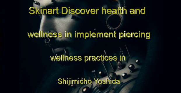 Skinart Discover health and wellness in implement piercing wellness practices in Shijimicho Yoshida | PiercingTraining | PiercingClasses | SkinartTraining-Japan