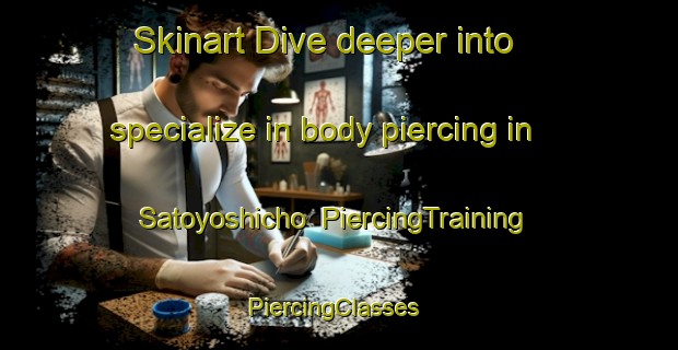 Skinart Dive deeper into specialize in body piercing in Satoyoshicho | PiercingTraining | PiercingClasses | SkinartTraining-Japan