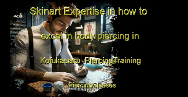 Skinart Expertise in how to excel in body piercing in Kofukasaku | PiercingTraining | PiercingClasses | SkinartTraining-Japan