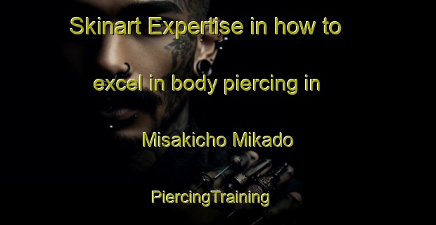 Skinart Expertise in how to excel in body piercing in Misakicho Mikado | PiercingTraining | PiercingClasses | SkinartTraining-Japan