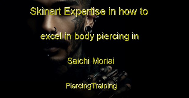 Skinart Expertise in how to excel in body piercing in Saichi Moriai | PiercingTraining | PiercingClasses | SkinartTraining-Japan