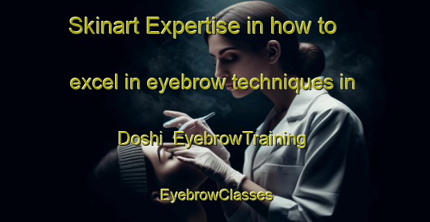 Skinart Expertise in how to excel in eyebrow techniques in Doshi | EyebrowTraining | EyebrowClasses | SkinartTraining-Japan