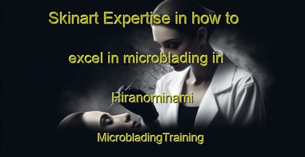 Skinart Expertise in how to excel in microblading in Hiranominami | #MicrobladingTraining #MicrobladingClasses #SkinartTraining-Japan