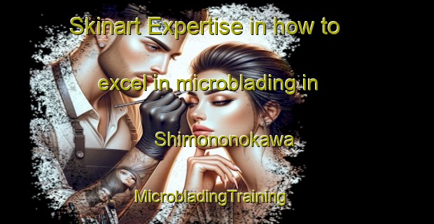 Skinart Expertise in how to excel in microblading in Shimononokawa | MicrobladingTraining | MicrobladingClasses | SkinartTraining-Japan