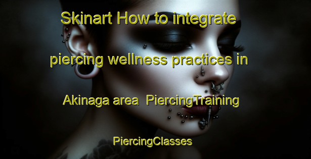 Skinart How to integrate piercing wellness practices in Akinaga area | PiercingTraining | PiercingClasses | SkinartTraining-Japan