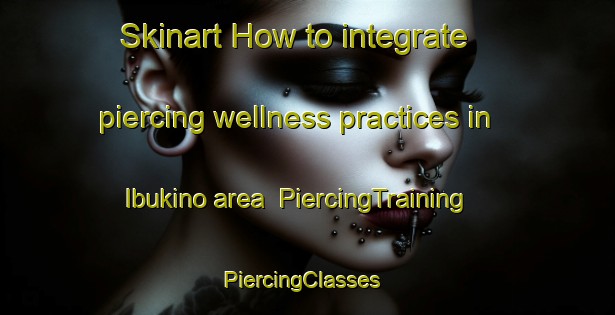 Skinart How to integrate piercing wellness practices in Ibukino area | PiercingTraining | PiercingClasses | SkinartTraining-Japan