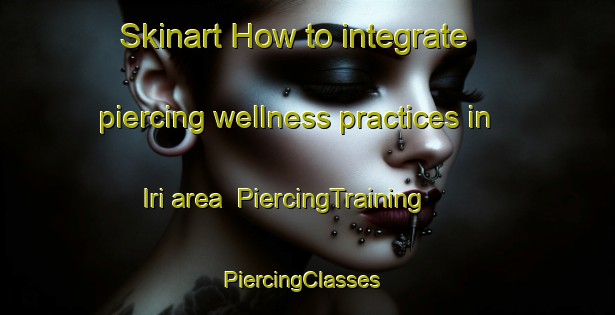 Skinart How to integrate piercing wellness practices in Iri area | PiercingTraining | PiercingClasses | SkinartTraining-Japan