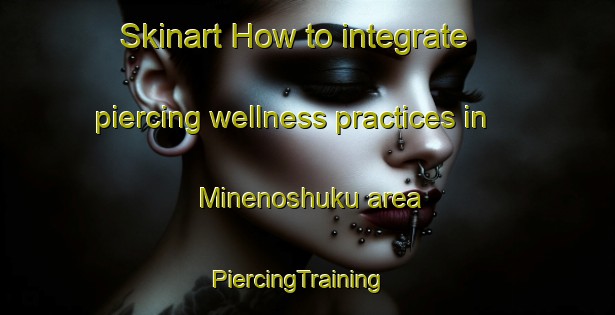 Skinart How to integrate piercing wellness practices in Minenoshuku area | PiercingTraining | PiercingClasses | SkinartTraining-Japan