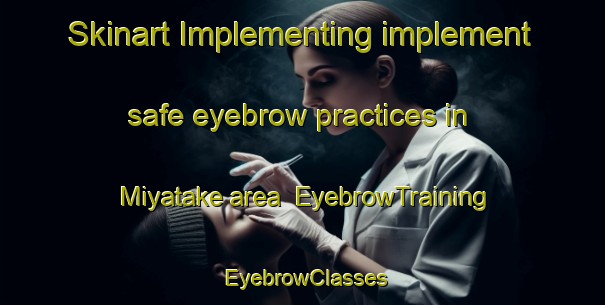 Skinart Implementing implement safe eyebrow practices in Miyatake area | EyebrowTraining | EyebrowClasses | SkinartTraining-Japan