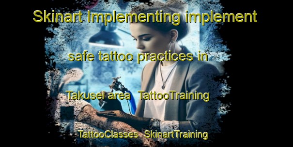 Skinart Implementing implement safe tattoo practices in Takusei area | TattooTraining | TattooClasses | SkinartTraining-Japan