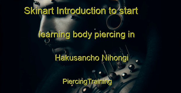 Skinart Introduction to start learning body piercing in Hakusancho Nihongi | PiercingTraining | PiercingClasses | SkinartTraining-Japan