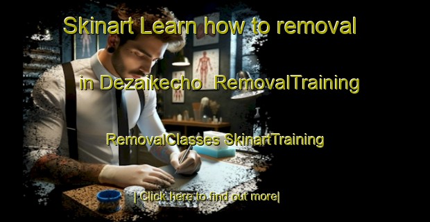 Skinart Learn how to removal in Dezaikecho | #RemovalTraining #RemovalClasses #SkinartTraining-Japan