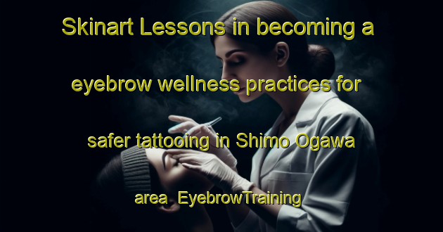 Skinart Lessons in becoming a eyebrow wellness practices for safer tattooing in Shimo Ogawa area | EyebrowTraining | EyebrowClasses | SkinartTraining-Japan