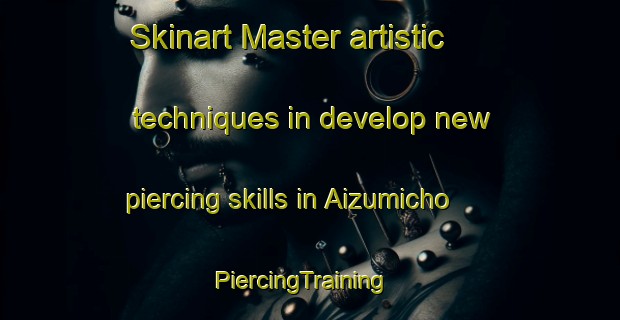 Skinart Master artistic techniques in develop new piercing skills in Aizumicho | PiercingTraining | PiercingClasses | SkinartTraining-Japan