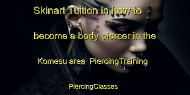 Skinart Tuition in how to become a body piercer in the Komesu area | PiercingTraining | PiercingClasses | SkinartTraining-Japan